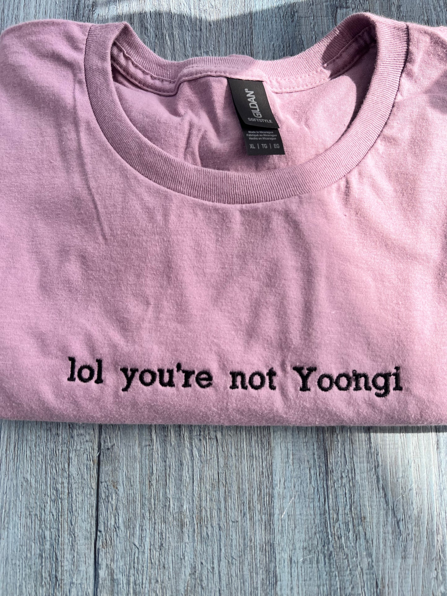 lol you're not yoongi tee *budget friendly*