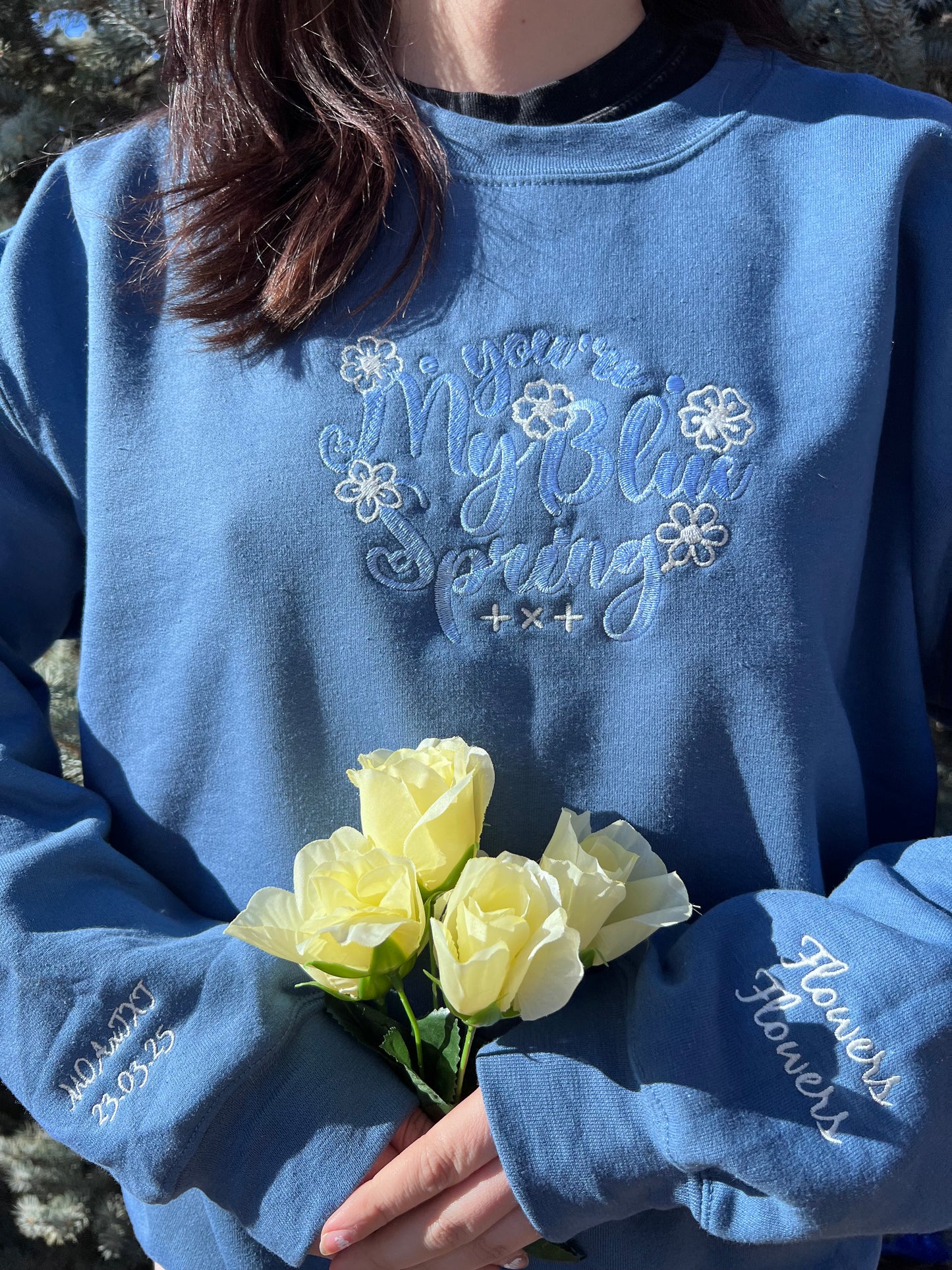 Blue Spring Sweatshirt